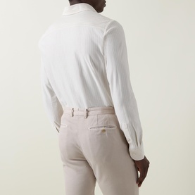 Striped Single Cuff Casual Shirt