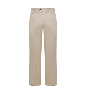 Pleated Straight Leg Trousers