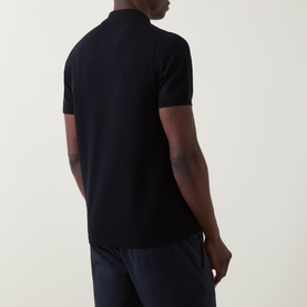 Solid Zip Polo Shirt