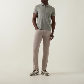 Zip Knitted Polo Shirt