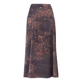 Spotted Animal Flared Skirt