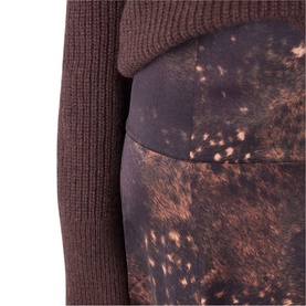 Spotted Animal Flared Skirt