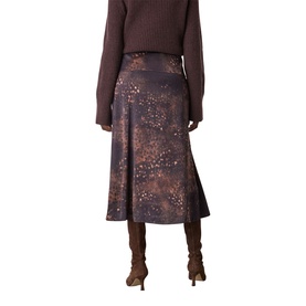Spotted Animal Flared Skirt