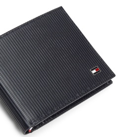 Flag Logo Leather Bifold Card Wallet