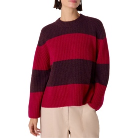 Wide Striped Knitted Sweater