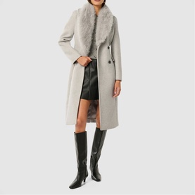 Chelsea Faux Fur Collar Coat