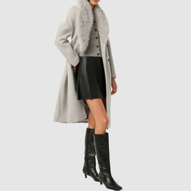 Chelsea Faux Fur Collar Coat