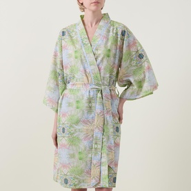 Botanical Belted Kimono