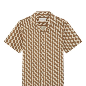Roberto Printed Linen Casual Shirt