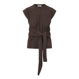 Tie Waist Knitted Vest
