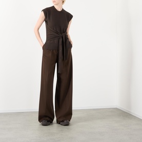 Tie Waist Knitted Vest
