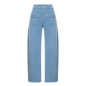 Tweed Denim Jeans