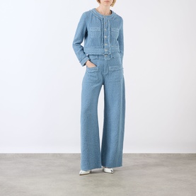 Tweed Denim Jeans