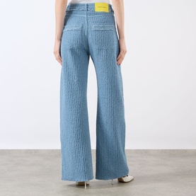 Tweed Denim Jeans