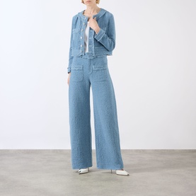 Tweed Denim Jeans