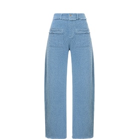 Tweed Denim Jeans