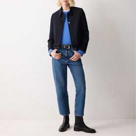 Wool Cashmere Saddle Jumper