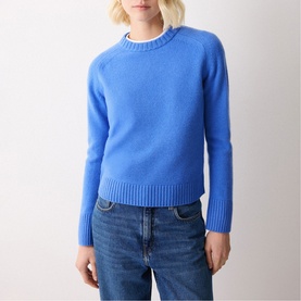 Wool Cashmere Saddle Jumper