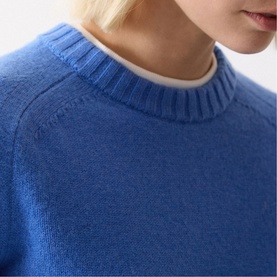 Wool Cashmere Saddle Jumper