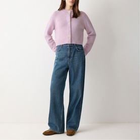Cropped Knitted Cardigan