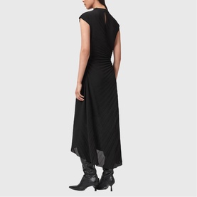 Rayanna Sunray Pleat Flared Dress