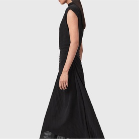 Rayanna Sunray Pleat Flared Dress