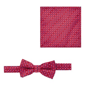 Polka Dot Bow Tie & Pocket Square Set