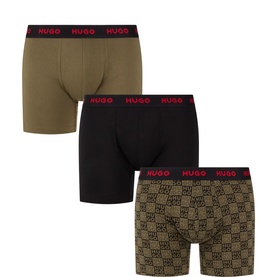 Logo Stretch Boxer Brief Three-Pack