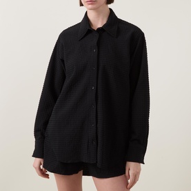 Textured Oversized Shirt