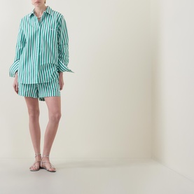 Stripe Logo Shorts
