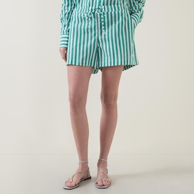 Stripe Logo Shorts