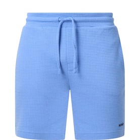 Austin Waffle-Knit Logo Lounge Shorts