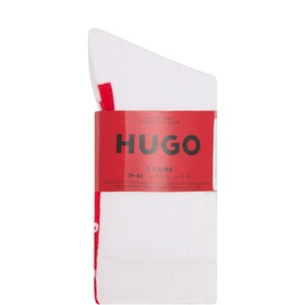 Three-Pack Back Tape Logo Socks