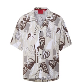 Logo Floral Bowling Shirt