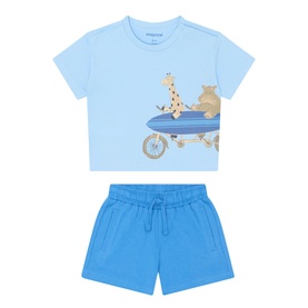 Surfing Animals Top & Shorts Two-Piece Set
