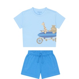 Surfing Animals Top & Shorts Two-Piece Set