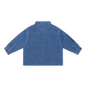 Crinkle Denim Shirt