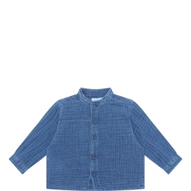 Crinkle Denim Shirt