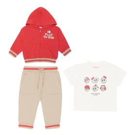 Hoodie, T-Shirt & Joggers Three-Piece Set