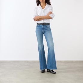 The Doozy Fray High-Rise Bootcut Jeans