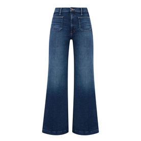 The Hustler Roller Patch Pocket Skimp Wide Leg Jeans