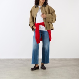 The Maven Mid-Rise Ankle Wide Leg Jeans
