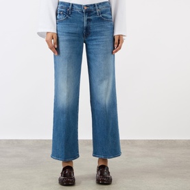 The Maven Mid-Rise Ankle Wide Leg Jeans