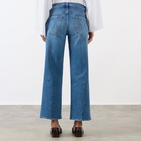 The Maven Mid-Rise Ankle Wide Leg Jeans