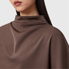 Leslie Drawstring Cowl Top