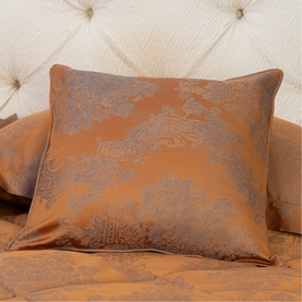 Pompeii Jacquard Cushion Cover Rust