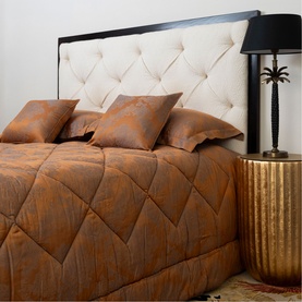 Pompeii Jacquard Oxford Pillowcase Rust