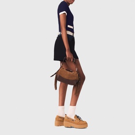 Ribbed Contrast Trim Top