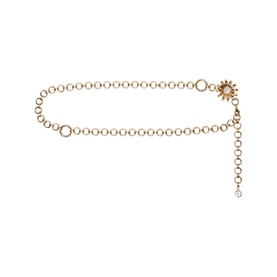 Embellished Floral Chain Belt