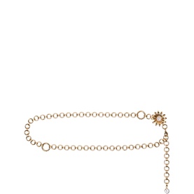 Embellished Floral Chain Belt